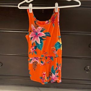 Tropical Design Romper For Kids